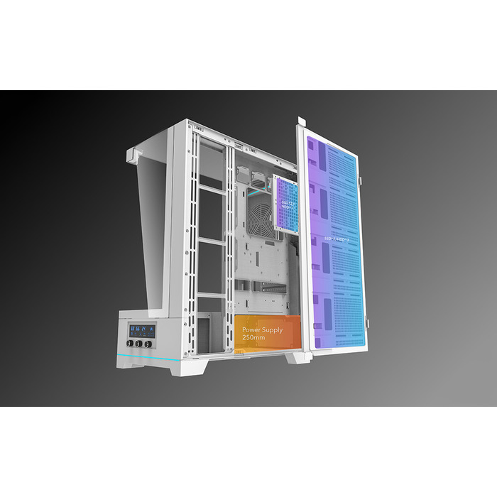 Корпус для ПК DarkFlash DY450 Midi Tower ATX, загартоване скло, Gaming ARGB