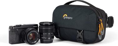 Компактний фоторюкзак Lowepro Trekker Lite HP 100 з відділенням для планшета, для бездзеркальних камер та Crop-сенсорів, система стиснення UltraCinch, чорний