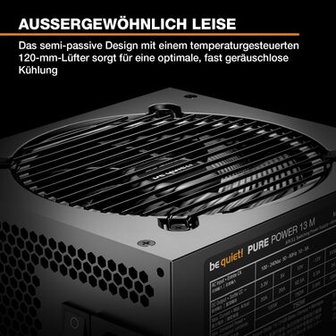 Блок живлення be quiet! Pure Power 13 M 750W, ATX 3.1, 80+ Gold, повністю модульний