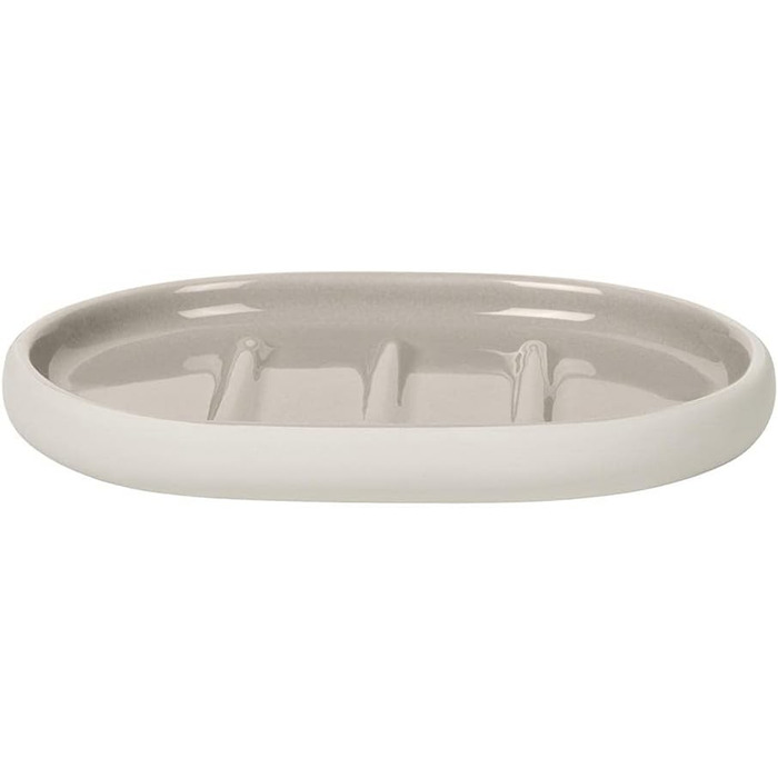 Blomus Soap Dish -SONO- Moonbeam, Soap Dish, Bathroom Shelf, Soap Dish, Ceramic, 13 x 10cm