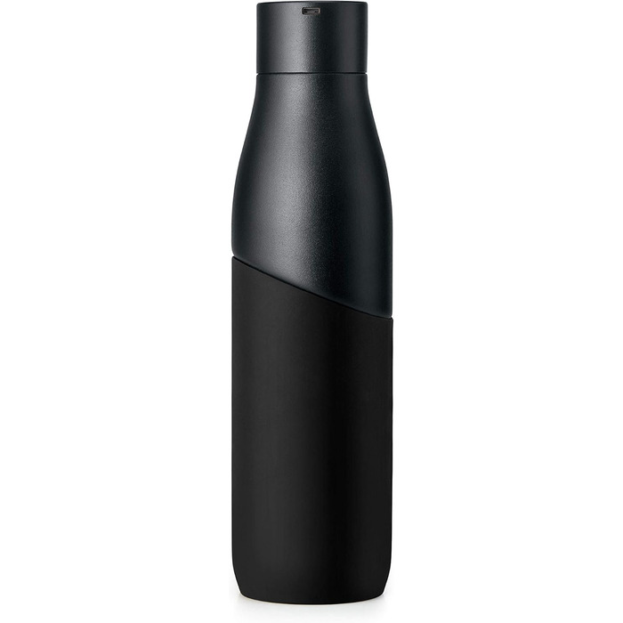 LARQ Movement PureVis 950ml – UV Self-Cleaning Stainless Steel Bottle with Silicone Sleeve | Lightweight, Impact-Resistant, Keeps Water Cool | Fitness, Running & Outdoor Activities, Black/Onyx