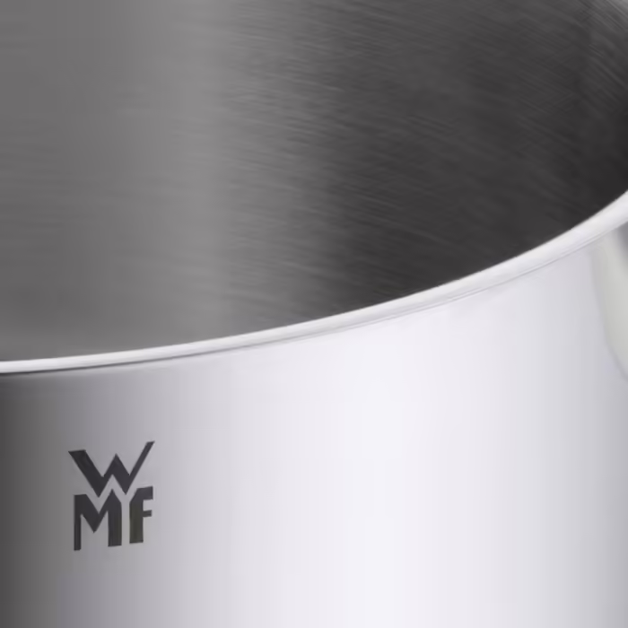 WMF Diadem Plus Induction Cookware Set, 5-Piece, Cookware Set with Glass Lids, Polished Cromargan Stainless Steel, Induction Cookware Set Uncoated, 5-Piece (including saucepan)