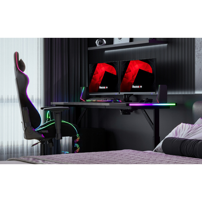 Ігровий стіл Huzaro Hero 4.6 RGB Black, 160 см