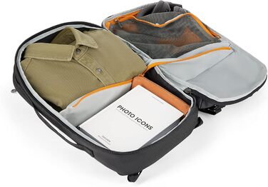 Рюкзак для камери Lowepro Trekker Lite BP 250, сірий, з винімним вкладишем, для беззеркальних камер Sony Alpha 7, з системою кріплення аксесуарів