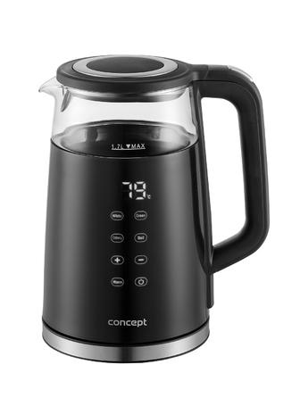 Електричний чайник Concept RK4100, 2200 Вт, 1,7 л, чорний
