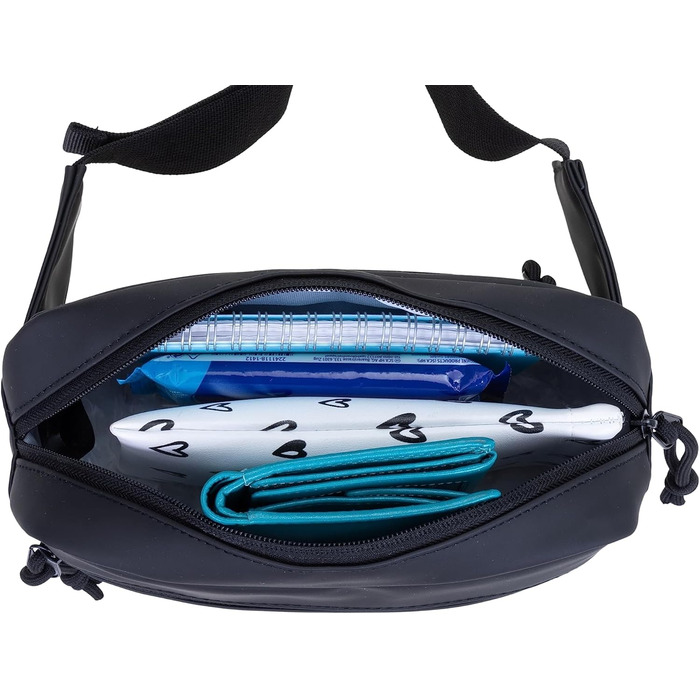 Сумка на пояс Wimmerl: водонепроникна, унісекс, чорна, з ключницею