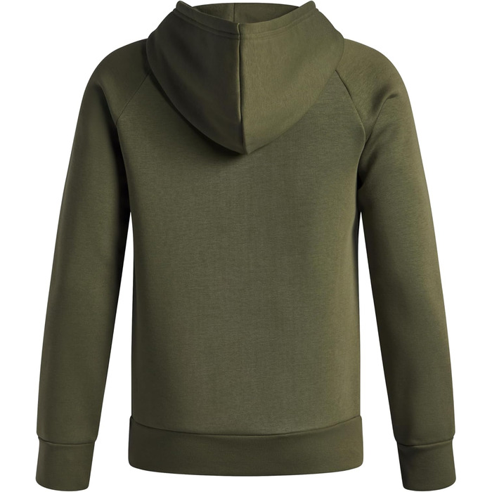 Толстовка з капюшоном Under Armour Rival Fleece для хлопчиків, чорний (122-128, Marine Od Green / White)