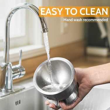 Ступка з товкачиком Sopito 250 мл, нержавіюча сталь, для спецій та ліків