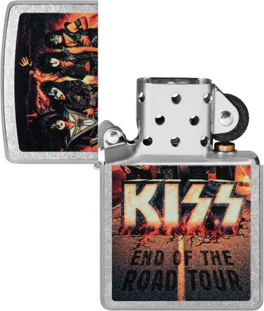 Запальничка Zippo Kiss End of The Road Street Chrome, кишенькова, оригінал