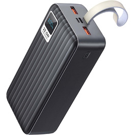 Портативний зарядний Power Bank 50000mAh з Quick Charge 3.0 та PD 22.5W, 4 виходи USB та 3 входи, велика ємність для iPhone, Samsung, iPad та інших пристроїв