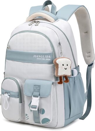 Шкільний рюкзак для дівчаток - водонепроникний, легкий, стильний, з великою місткістю, для 3-9 класів, ніллон, фіолетовий (8534# Blu)