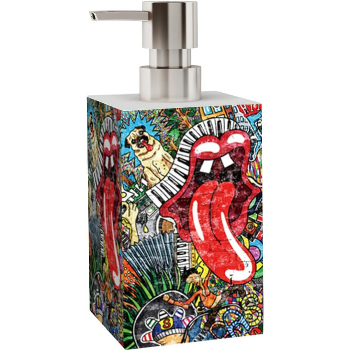 Дозатор для мила | Широкий вибір стильних дозаторів для мила | Сучасний дизайн | Акцент для будь-якої ванної кімнати (Графіті)