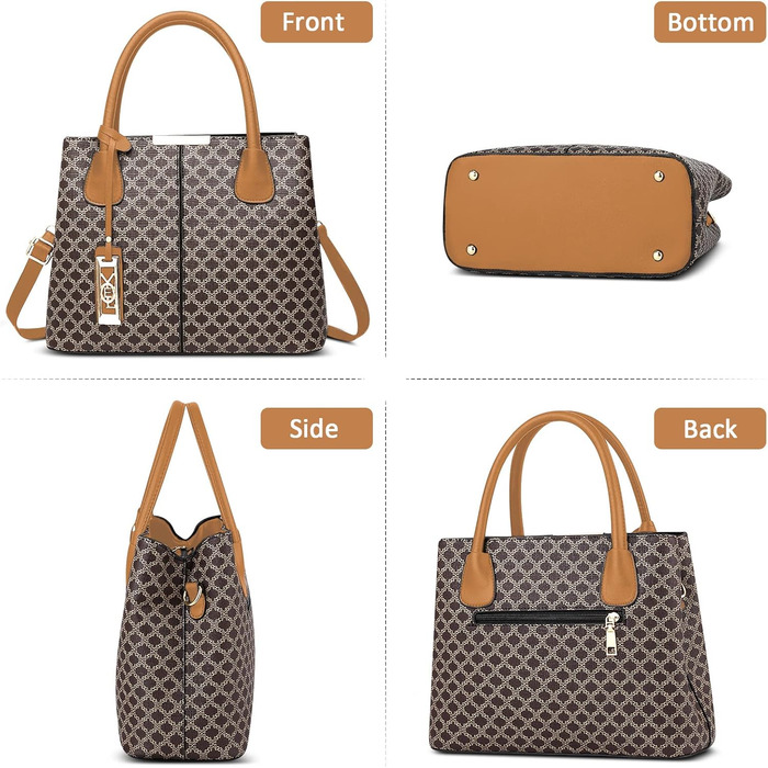 Сумка жіноча DIRRONA Retro Khaki: класична сумка-месенджер через плече, повсякденна крос-боді сумка зі штучної шкіри для подорожей та вечірок