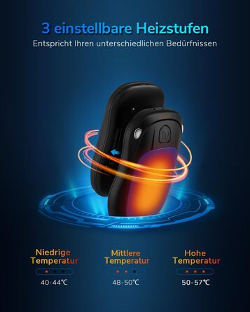 Електричний нагрівач для рук, перезаряджуваний, 2 шт. (Blue)