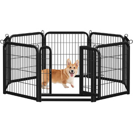 Лягу для цуценят Yaheetech, 12 секцій, 63 см, з 2 дверцятами, автоматичним замком, розкладний, для дому та саду