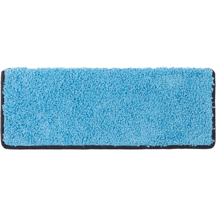 Casa Pura Shaggy Barcelona Stair Treads - 15 Piece Set | Non-Slip, Soft Plush Carpet for Stairs | 65 x 23.5 in | Blue