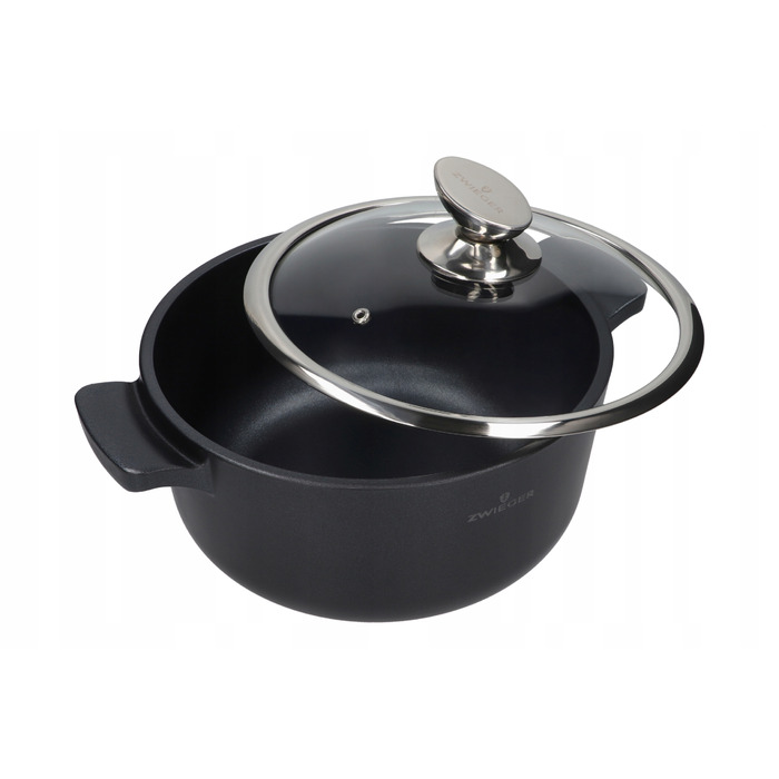 Каструля вугільна Carbone Zwieger 24 см з кришкою