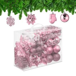 Relaxdays Set of 100 Christmas Baubles