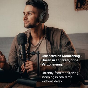 USB мікрофон DOCKIN® MP2000 для ПК, геймінгу, подкастів та стрімінгу - мікрофон з USB для запису звуку з важким штативом. Якість звуку 130dB.