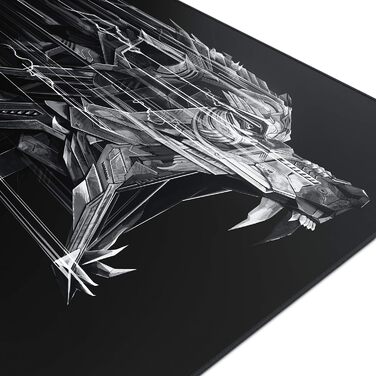 Ігровий килимок для миші Titanwolf XXXL (1200x600 мм) з принтом — великий килимок для миші та клавіатури, підвищення точності та швидкості