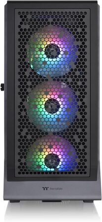 Корпус Thermaltake Ceres 500 TG ARGB Mid-Tower ATX/E-ATX, 4 ARGB вентилятори, загартоване скло, USB-C, Black