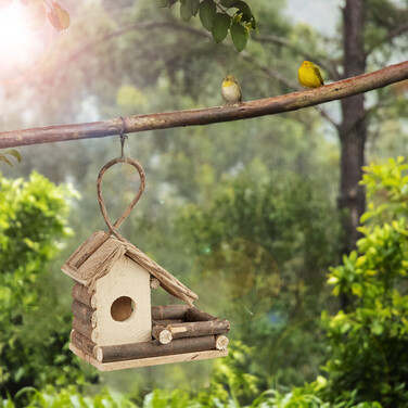 Relaxdays Decorative Birdhouse for Hanging