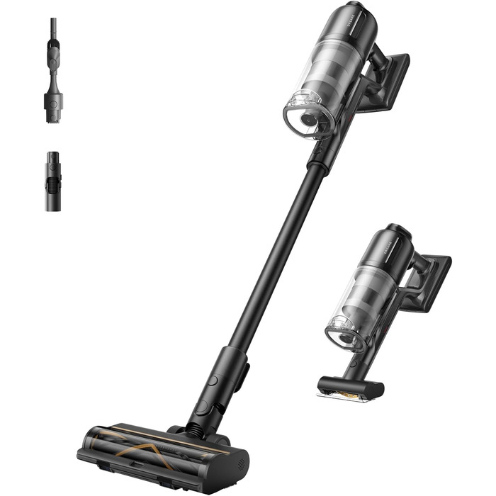 Dreame Z10 - Бездротовий пилосос з потужністю 190AW, LED-дисплеєм та функцією розпізнавання бруду, синій LED, для прибирання дому, шерсті тварин та килимів