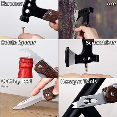 Мультитул RAXCO 8-в-1: пліер, інструмент для кемпінгу, подарунок для чоловіків, батька, друга