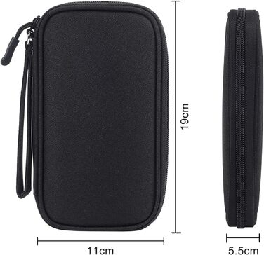 Органайзер для аксесуарів у подорожі Nutabevr: водонепроникна сумка для електроніки, кабель-органайзер, для USB, Powerbank, SD-карт
