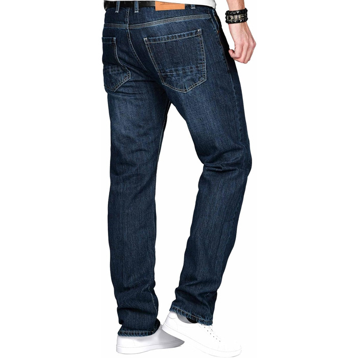 Чоловічі джинси Alessandro Salvarini Comfort Fit прямого крою, темно-сині (33W/36L)