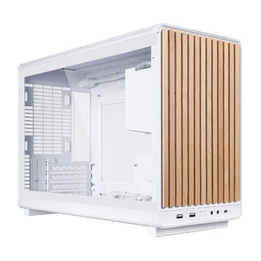 Корпус Lian Li DAN A3 Wood Edition для ПК Micro-ATX з темпірованим склом та дерев'яною вставкою з горіха (бук, скло)