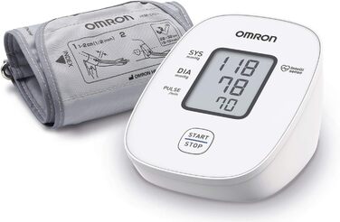 Тонометр OMRON X2 Smart+ з Bluetooth, клінічно перевірений, для вимірювання артеріального тиску, з безкоштовним додатком, універсальна манжета 22-42 см