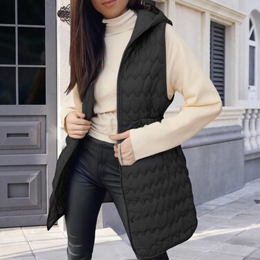 Жіноча софтшеллова жилетка з капюшоном: тепла, водонепроникна, вітрозахисна. Ідеальна для їзди на коні, бігу, походів та зимового відпочинку. Жилетка з кишенями, розмір 3XL, чорний колір.