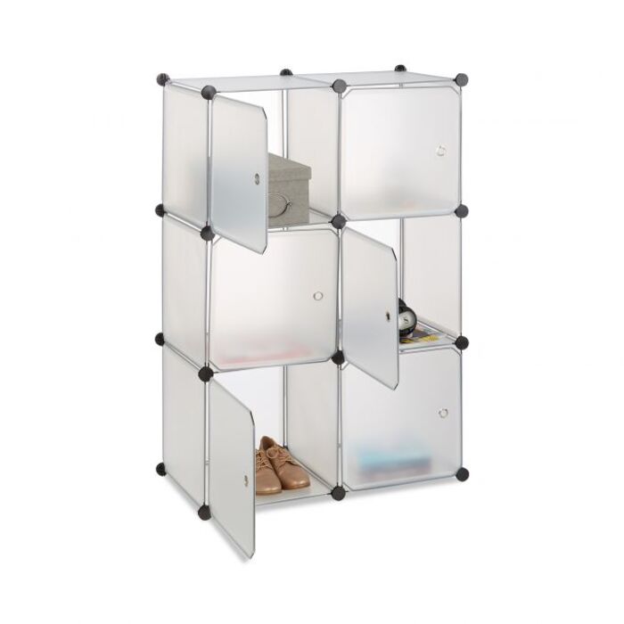 Relaxdays 6-Door Storage System