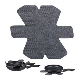 Relaxdays 8-Piece Felt Pan Protectors