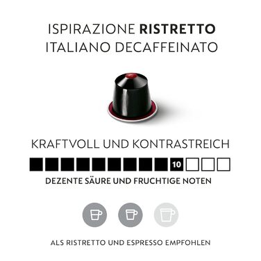 Капсули для кави Nespresso Original Ristretto Decaffeinato, 50 шт. - Темне обсмаження