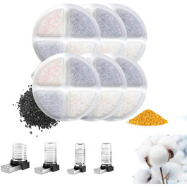 Автоматичний диспенсер води для собак великих порід Marchul 8.6L з набором фільтрів (6 шт.) та мискою з нержавіючої сталі