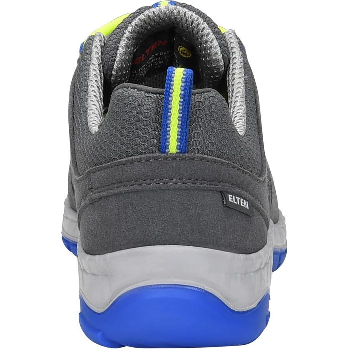 Робочі черевики ELTEN Maddox Grey-Blue Low ESD S1PS, текстильні, з металевим носком, для жінок та чоловіків, 41 EU, сірий, блакитний