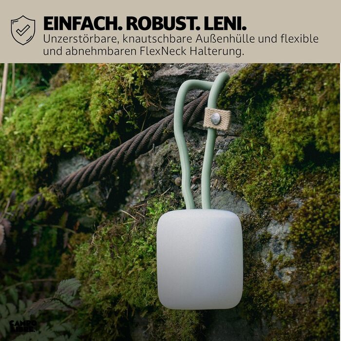 Campo Libre.® LENI I Camping Lamp I flexible Outdoor Lamp for Hanging, Standing, and Mounting I dimmable Camping Light I rechargeable I Balcony Lamp, Camping Light, Outdoor Table Lamp