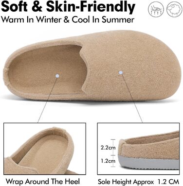 Тапочки халатні зимові Mishansha з м'якого фетру для жінок та чоловіків, розмір 36-48, колір персиковий