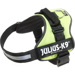 Шлейка для собак K9 Powergeschirr, розмір XL/2, неонова чорна