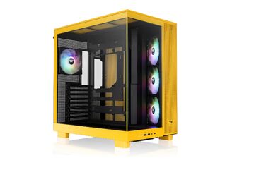 Корпус для ПК Thermaltake View 380 XL TG ARGB Bumblebee, Mid Tower, загартоване скло 4 мм, підтримка E-ATX та XL-плат, USB-C, підтримка радіатора 360 мм, High-Airflow