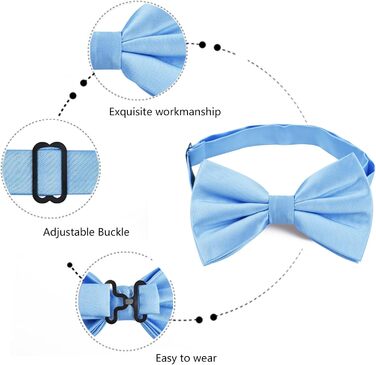 Набір краватка-метелик, кишеньковий хустинка та запонки Alizeal для чоловіків (Бордовий)