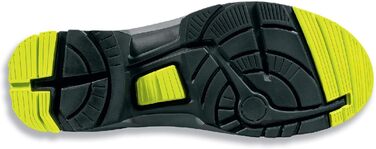 Робочі черевики Uvex 1 S1 - для жінок та чоловіків - W14 (дуже широкі) 44 EU, колір лайм-чорний