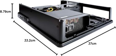 Корпус для ПК Fractal Design Node 804 Black - Компактний, з вентиляторами, для водяного охолодження, USB 3.0