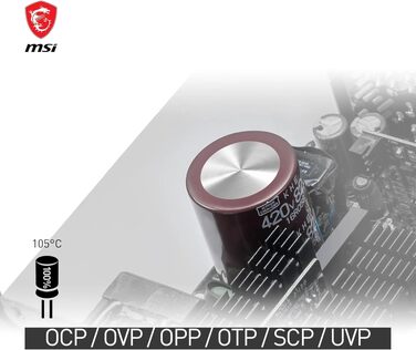 Блок живлення MSI MPG A1000G PCIE5 1000W, 80 Plus Gold, ATX 3.0, PCIe 5.0, повністю модульний