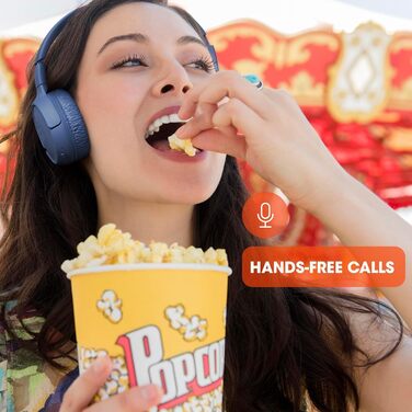 Навушники JBL Tune 510 BT – Bluetooth, бездротові, складні, з функцією гучного зв'язку, сумісні з голосовими помічниками, до 40 годин роботи (білі)