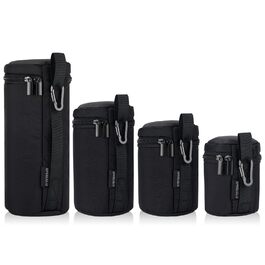 Водонепроникний захисний чохол для об'єктивів камери (набір 4 розмірів) - захист для DSLR об'єктивів