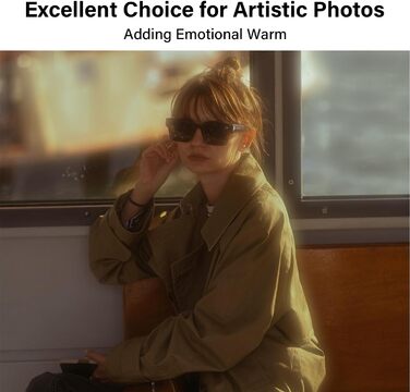 Фільтр Nostaltone 77 мм для камери - Retro Gold Diffusionsfilter FX - Оранжевий фільтр для створення ефекту ностальгії, тепла та м'якого розмиття