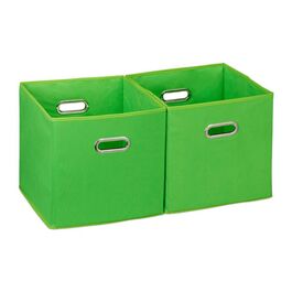 Relaxdays Fabric Storage Boxes - Set of 2